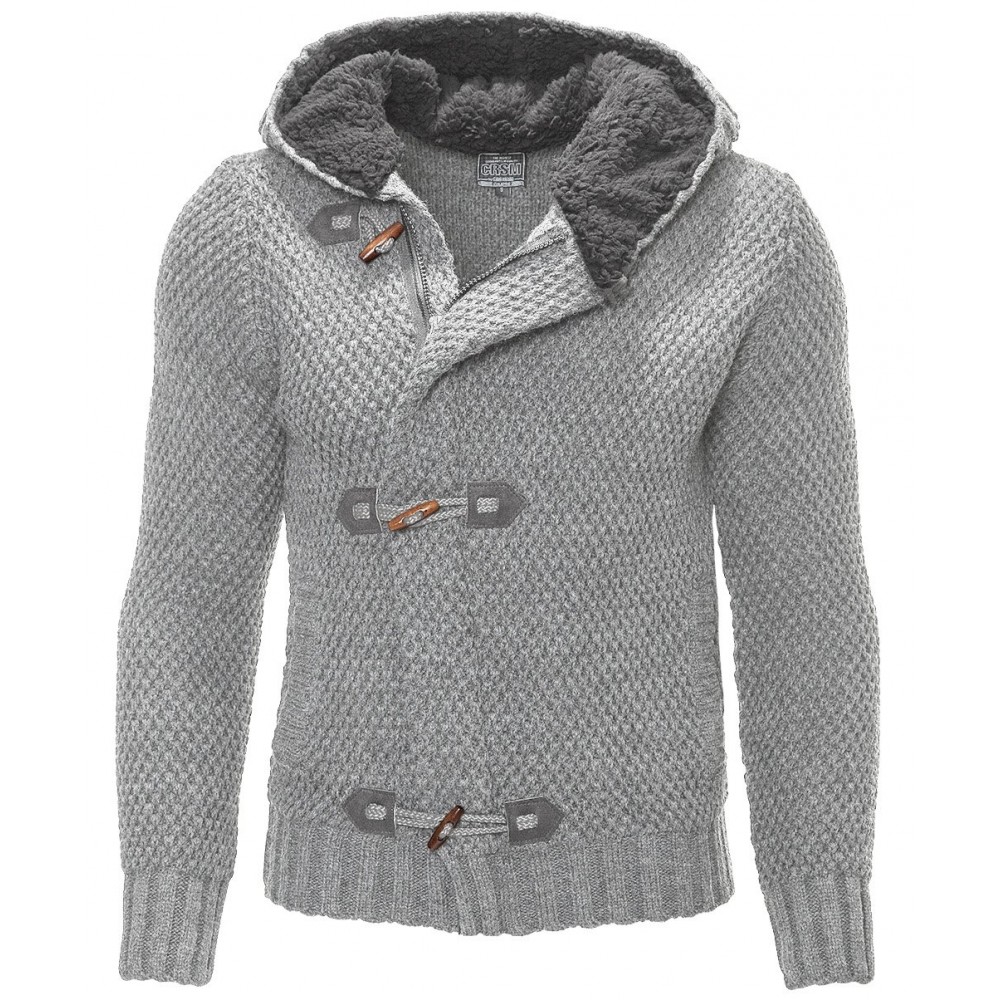 Jacheta-Cardigan Barbati Carisma Gri 7215 Jacheta-Cardigan Barbati Carisma Gri 7215 - readytowear