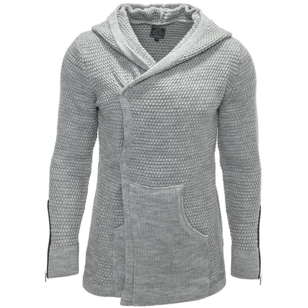 Jacheta-Cardigan Barbati Carisma Gri 7221 - readytowear.ro