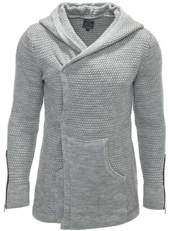 Jacheta-Cardigan Barbati Carisma Gri 7221 – Black Friday — fotografia 1