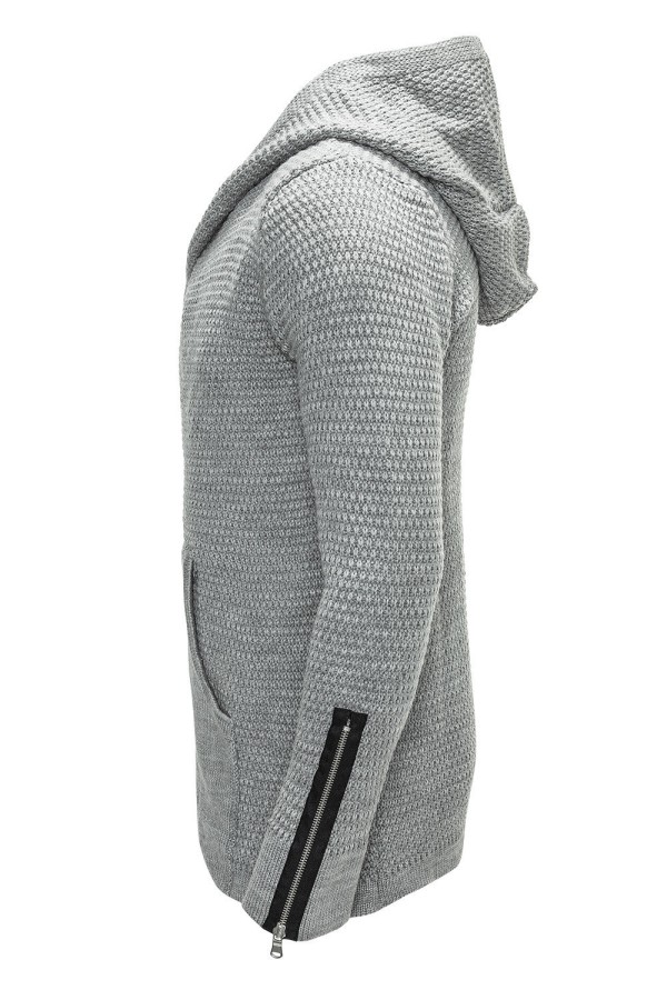 Jacheta-Cardigan Barbati Carisma Gri 7221 – Black Friday — fotografia 2