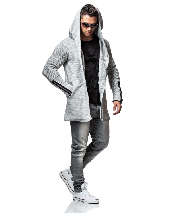 Jacheta-Cardigan Barbati Carisma Gri 7221 – Black Friday — fotografia 5