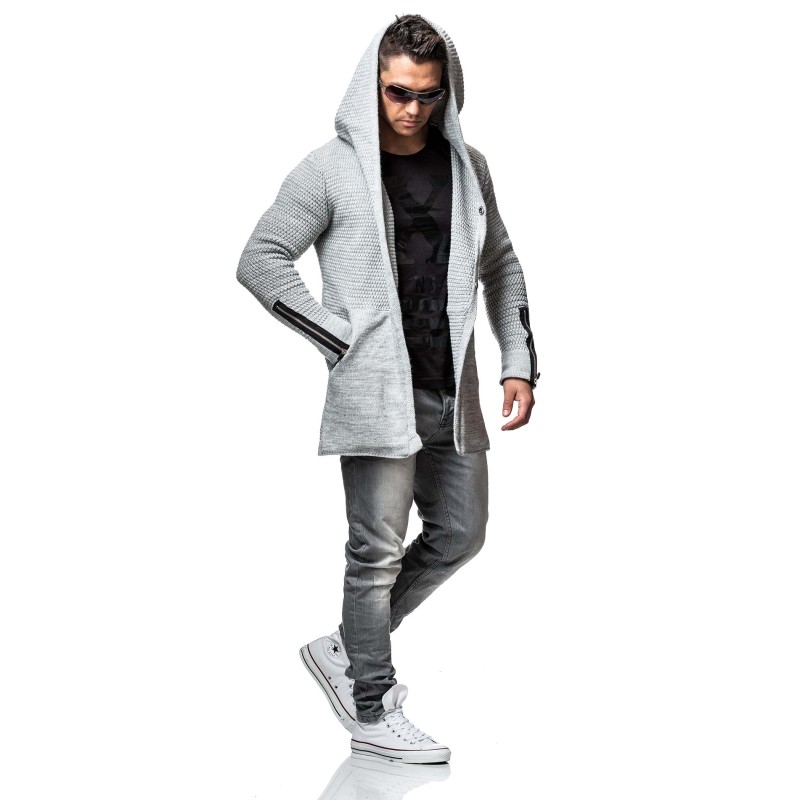 Jacheta-Cardigan Barbati Carisma Gri 7221 – Black Friday