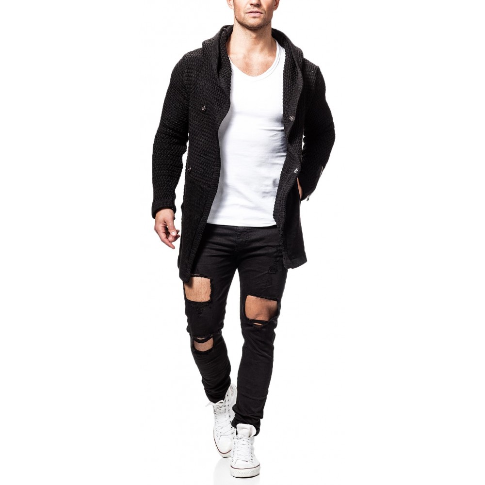 Jacheta-Cardigan Barbati Carisma Neagra 7221 Jacheta-Cardigan Barbati Carisma Neagra 7221 - readytowear.ro