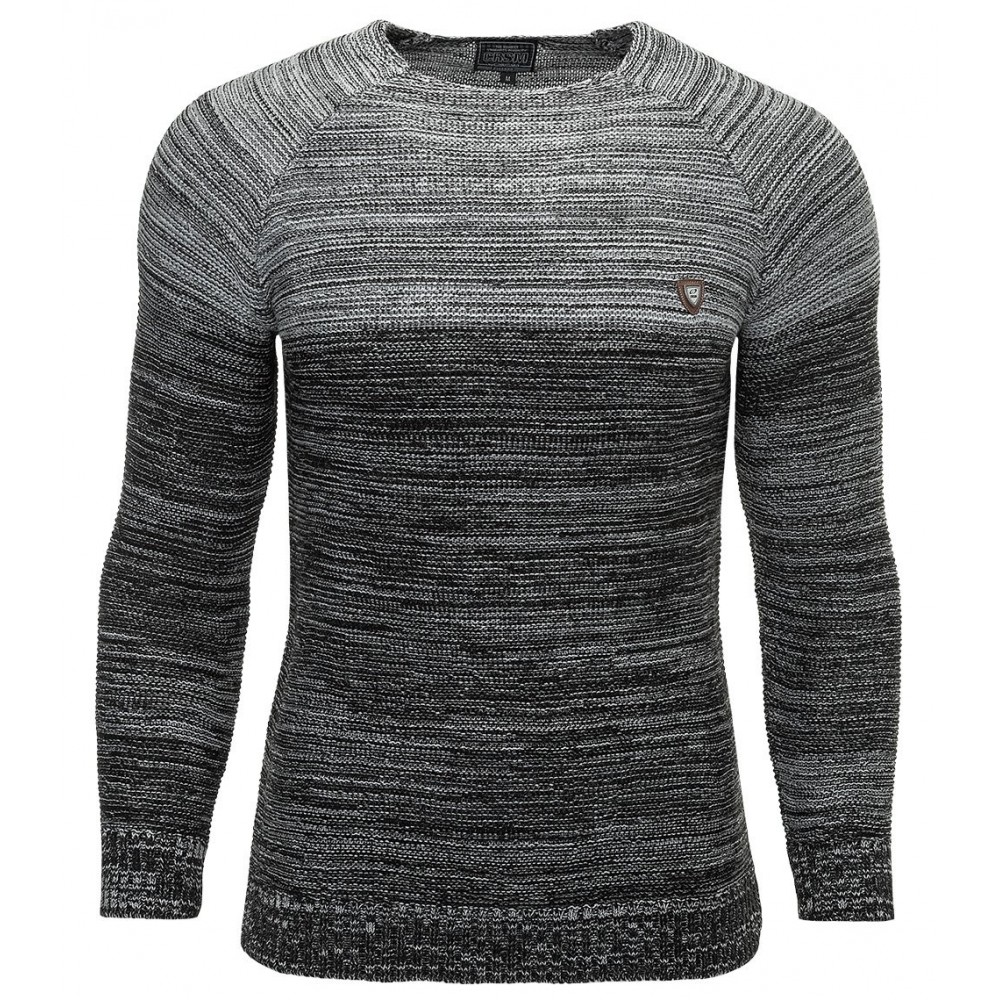 Pulover Tricotat Barbati Carisma Negru 7261 - readytowear