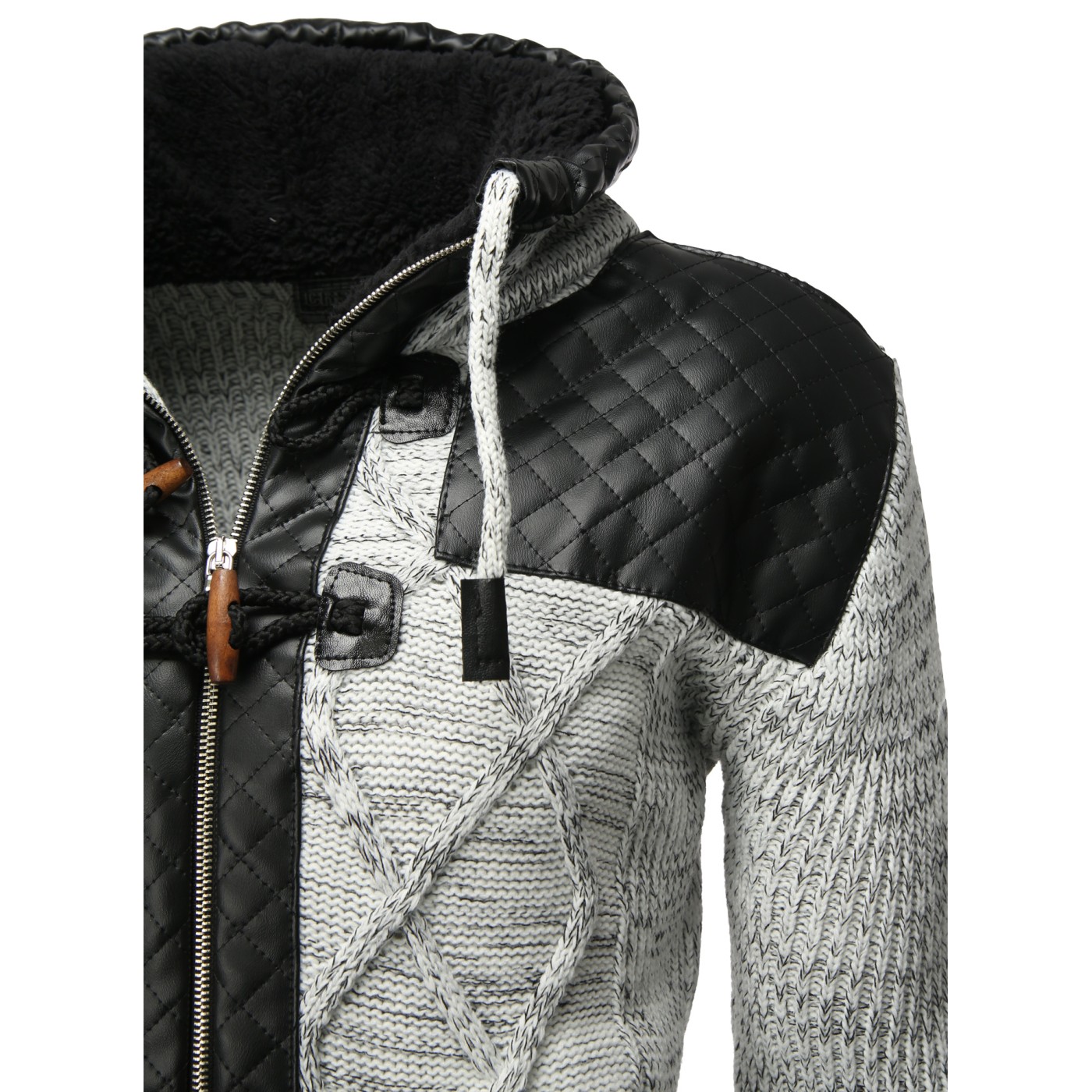 Jacheta-Cardigan Barbati Carisma Alba 7293 – IMBRACAMINTE