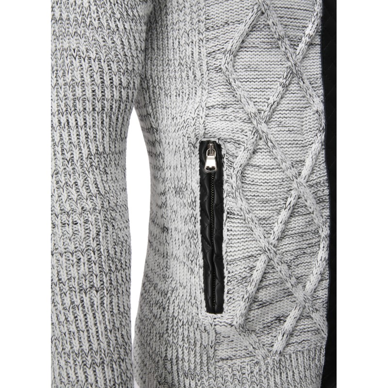 Jacheta-Cardigan Barbati Carisma Alba 7293 – IMBRACAMINTE