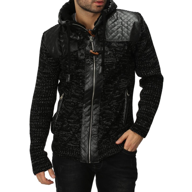 Jacheta-Cardigan Barbati Carisma Neagra 7293 – IMBRACAMINTE