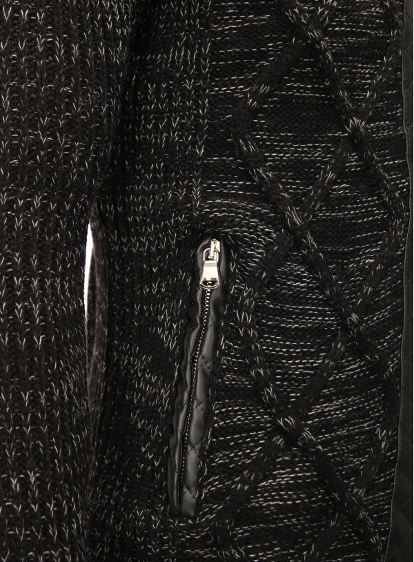 Jacheta-Cardigan Barbati Carisma Neagra 7293 – IMBRACAMINTE — fotografia 5