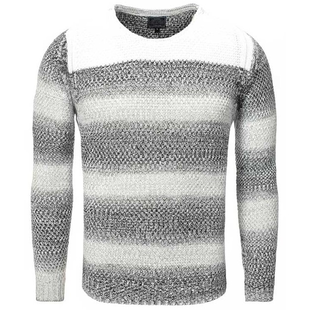 Pulover Tricotat Barbati Carisma Alb-Negru 7301 – Black Friday Pulover Tricotat Barbati Carisma Alb-Negru 7301 – Black Friday