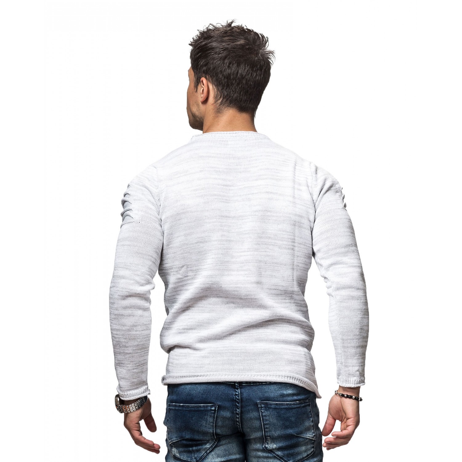 Pulover Barbati Carisma Alb 7319 – Black Friday