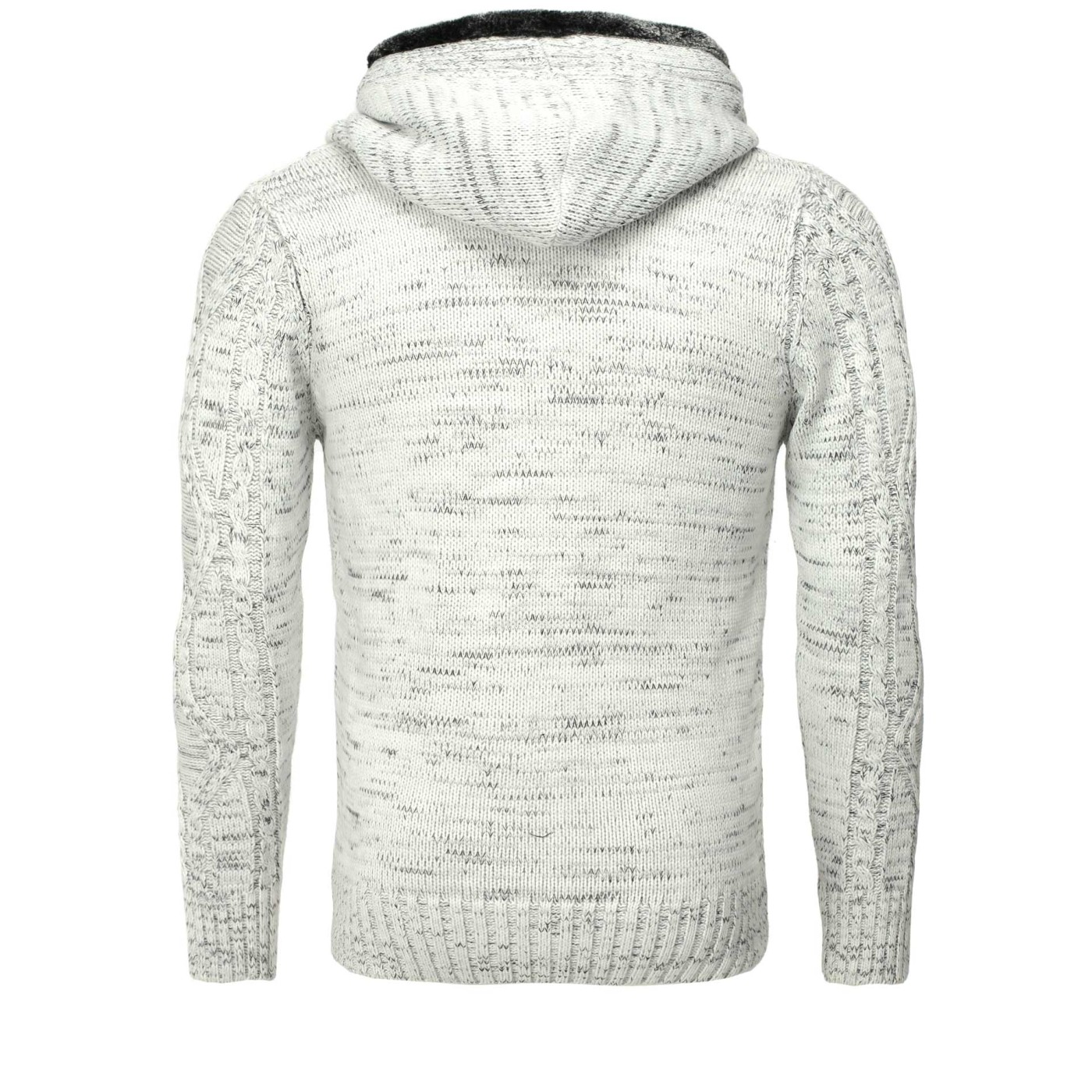 Jacheta-Cardigan Barbati Carisma Ecru 7338 – IMBRACAMINTE