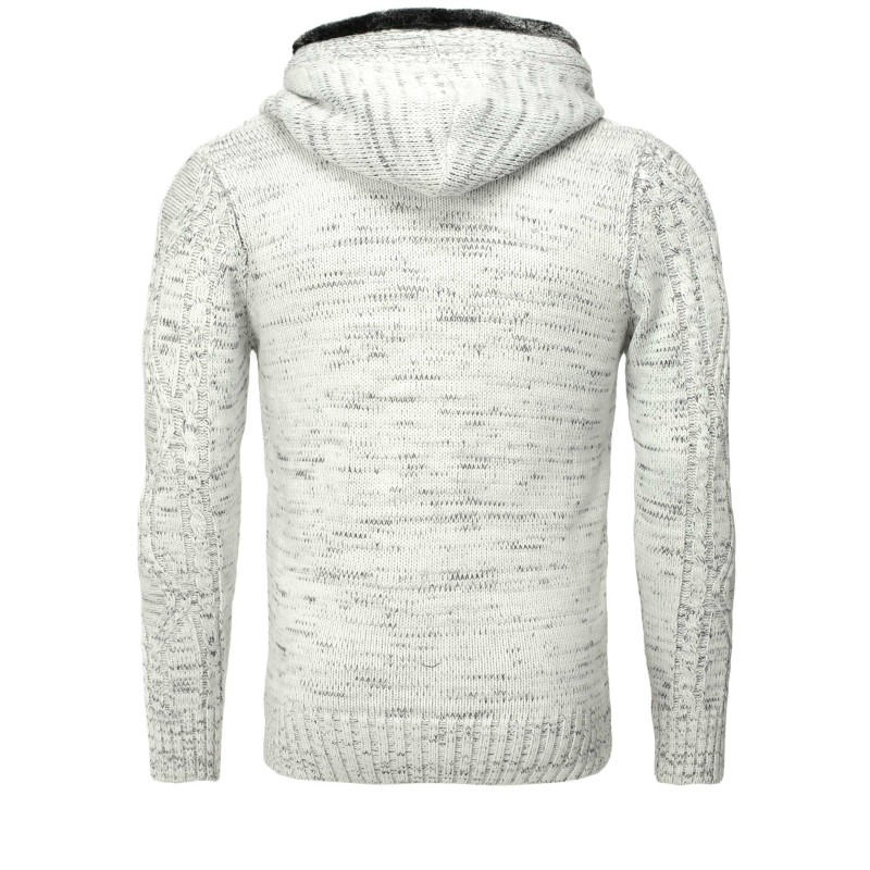 Jacheta-Cardigan Barbati Carisma Ecru 7338 – IMBRACAMINTE