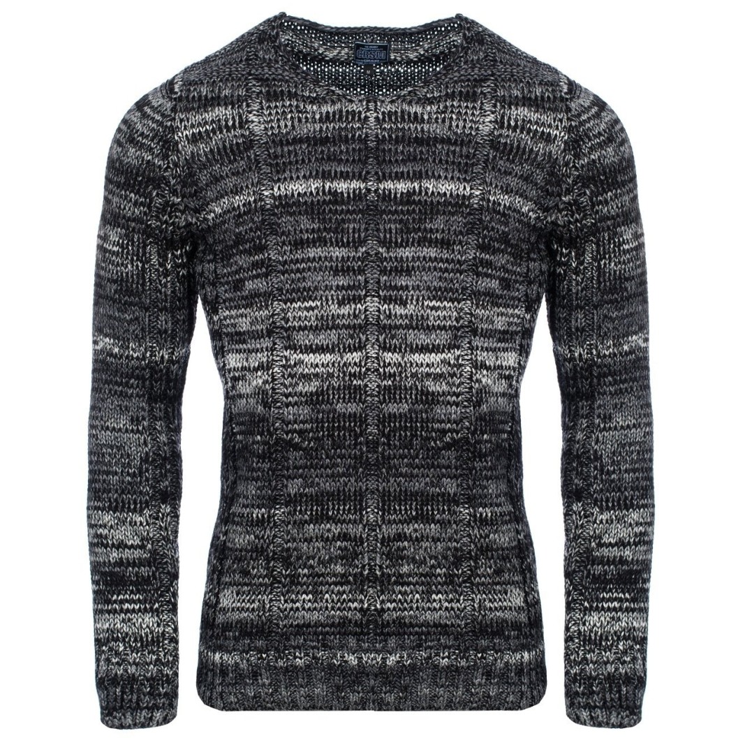 Pulover Tricotat Barbati Carisma Negru 7391 – Black Friday