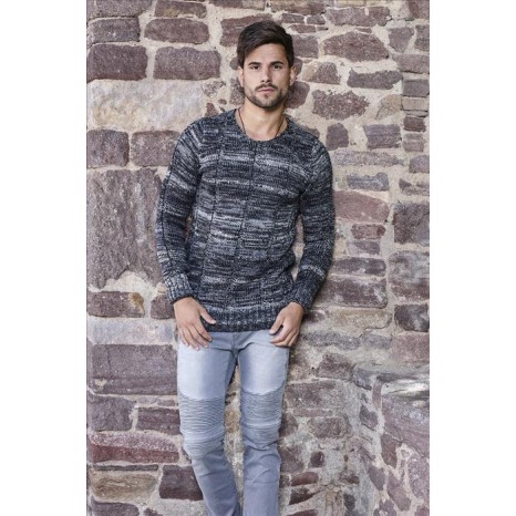 Pulover Tricotat Barbati Carisma Negru 7391 – Black Friday