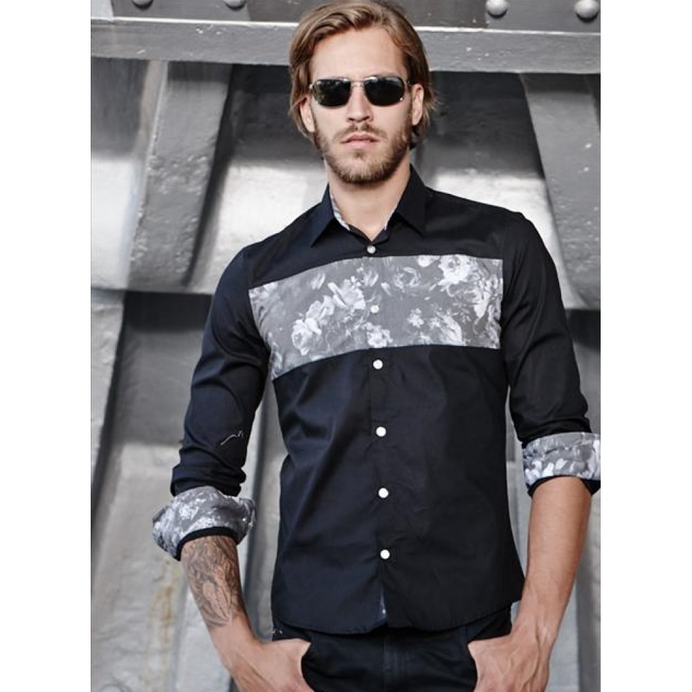 Camasa Barbati Carisma Neagra 8267 geci de piele - readytowear.ro