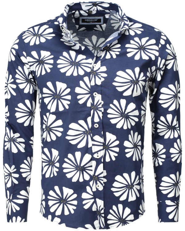 Camasa Barbati Carisma Bleumarin 8393 – Black Friday — fotografia 1