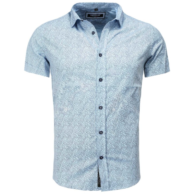 Camasa cu Maneca Scurta Barbati Carisma Bleu 9091 – Black Friday