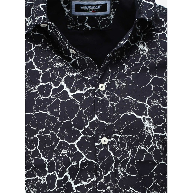 Camasa cu Maneca Scurta Barbati Carisma Bleumarin 9092 – Black Friday