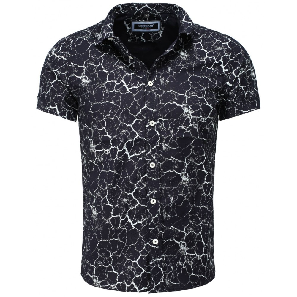 Camasa cu Maneca Scurta Barbati Carisma Bleumarin 9092 Camasa cu Maneca Scurta Barbati Carisma Bleumarin 9092 - readytowear