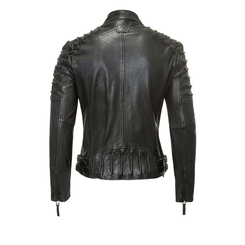 Geaca de Piele Naturala Barbati Gipsy Neagra Malloy SF LVW – IMBRACAMINTE