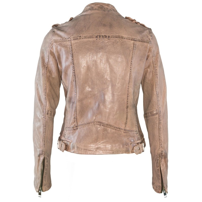 Geaca de Piele Naturala Dama Gipsy Gri Abra SF LAWOV – IMBRACAMINTE