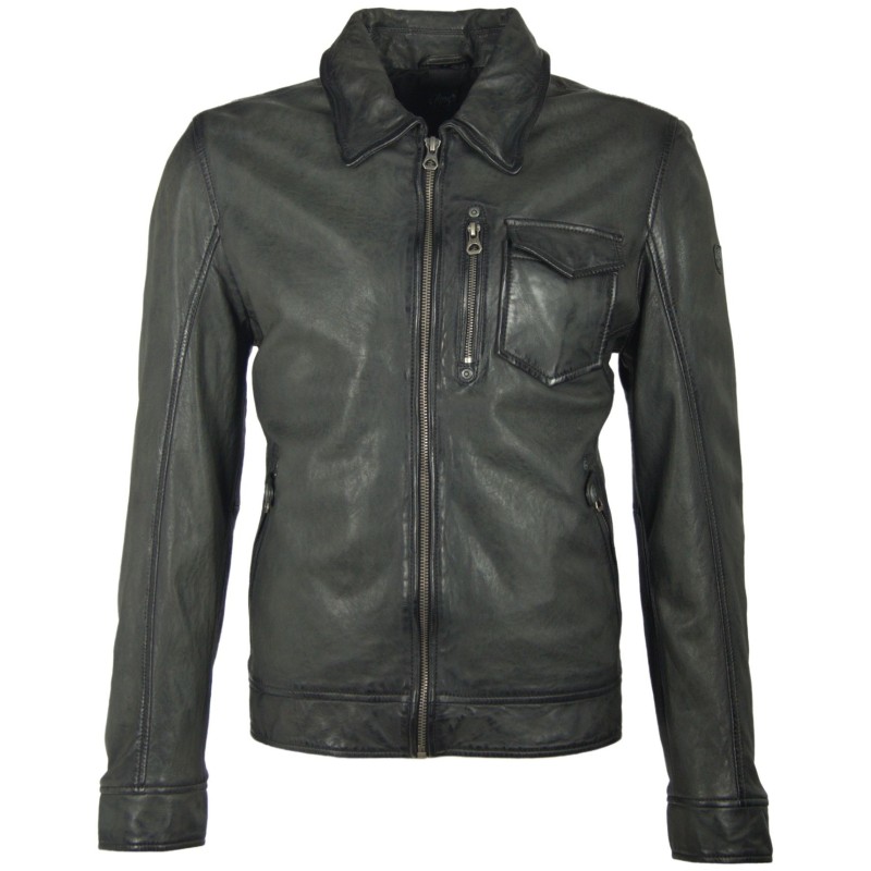 Geaca de Piele Naturala Barbati Gipsy Neagra Adem LASANV – IMBRACAMINTE Geaca de Piele Naturala Barbati Gipsy Neagra Adem LASANV – IMBRACAMINTE