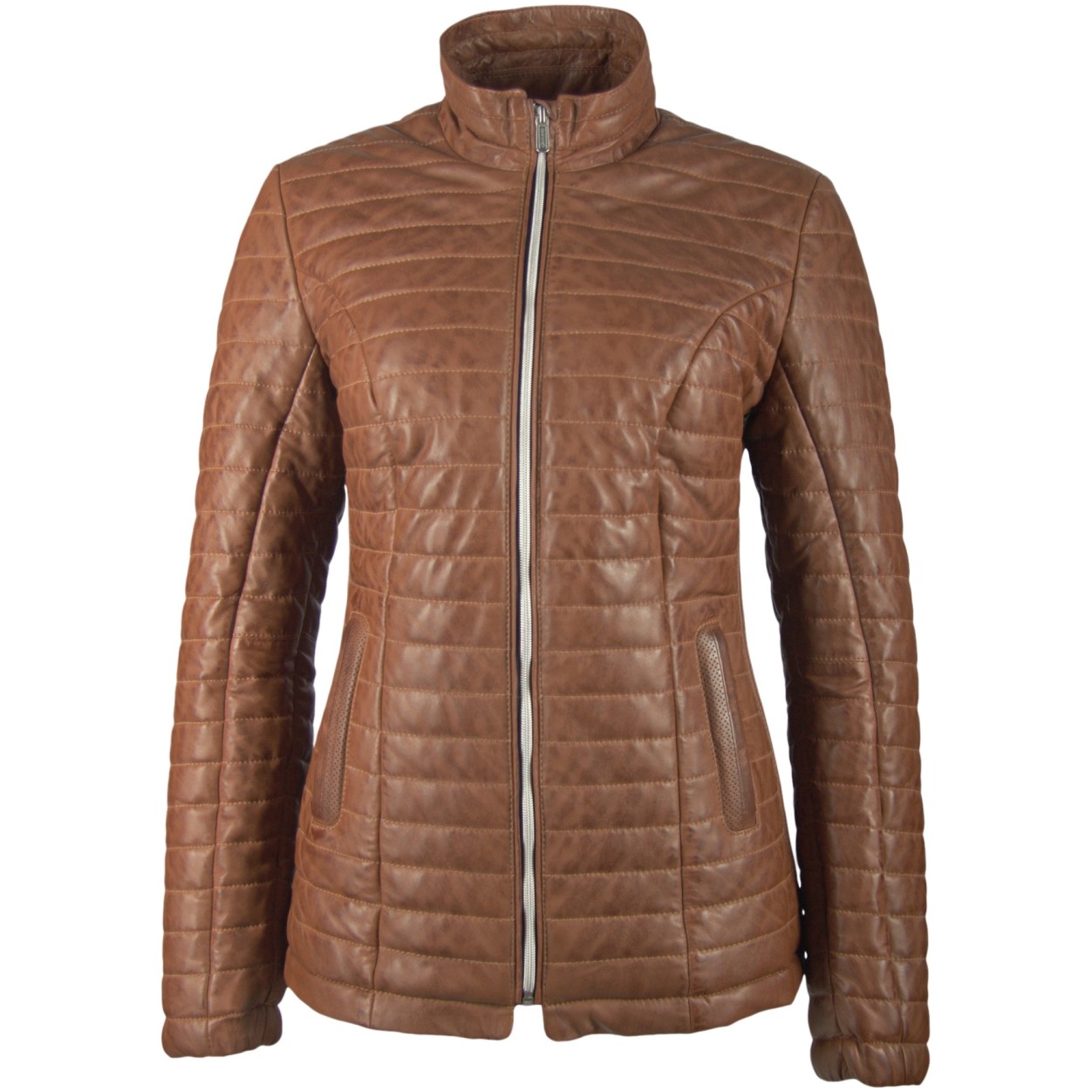 Geaca de Piele Naturala Dama Gipsy Coniac Airy LNBV W – IMBRACAMINTE