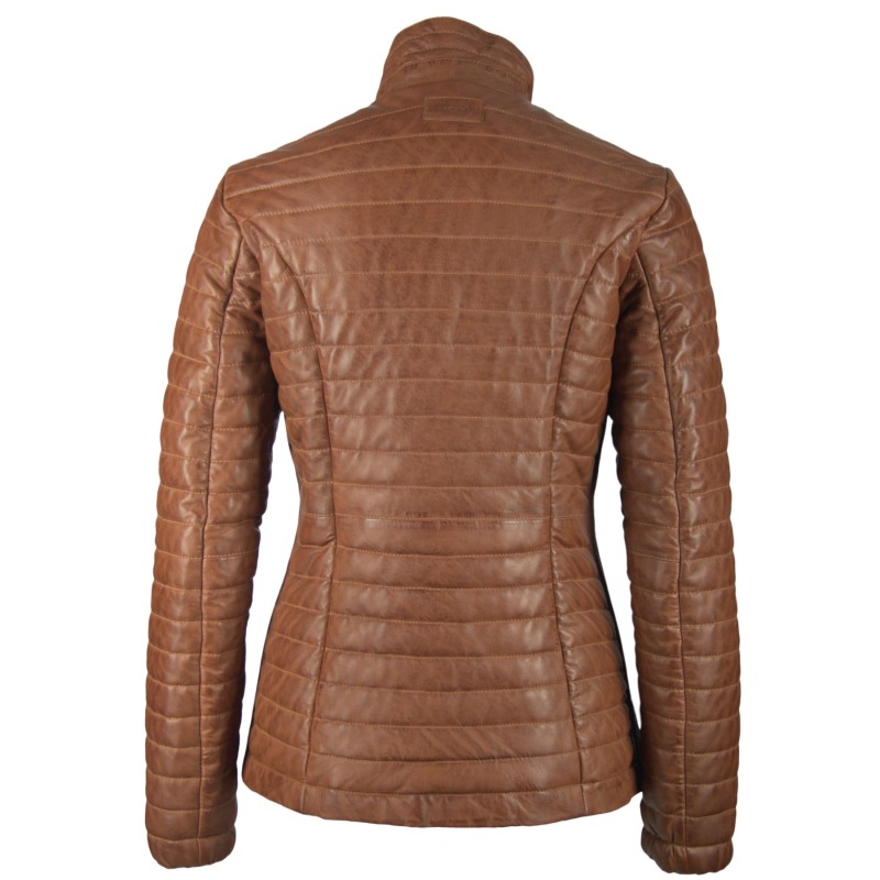 Geaca de Piele Naturala Dama Gipsy Coniac Airy LNBV W – IMBRACAMINTE