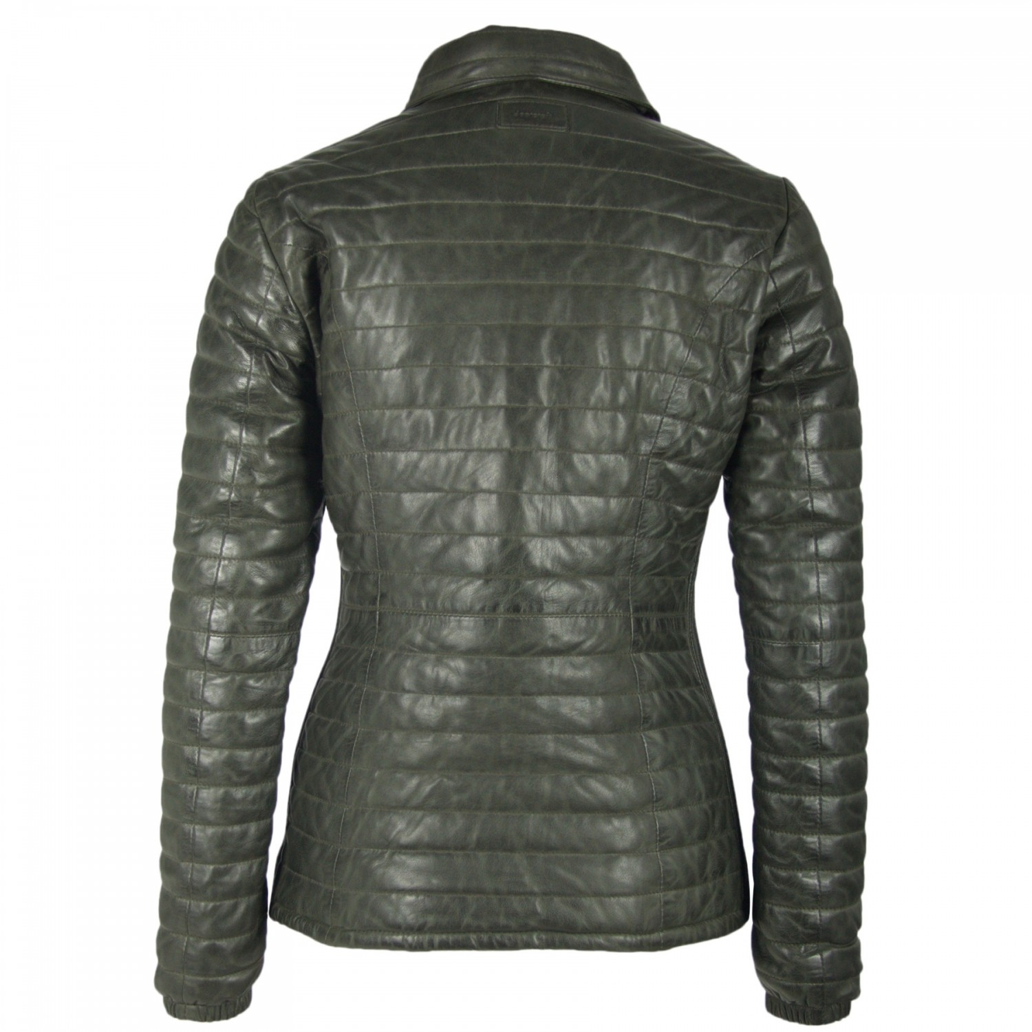 Geaca de Piele Naturala Dama Gipsy Verde Inchis Airy LNBV W – IMBRACAMINTE