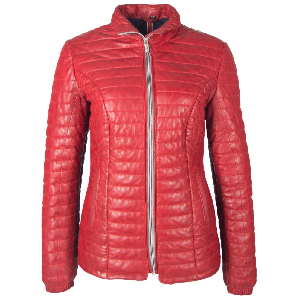 Geaca de Piele Naturala Dama Gipsy Rosu Inchis Airy LNBV W Geaca de Piele Naturala Dama Gipsy Rosu Inchis Airy LNBV W - readytowear.ro