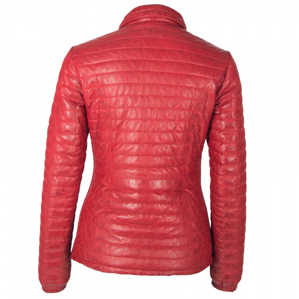 Geaca de Piele Naturala Dama Gipsy Rosu Inchis Airy LNBV W Geaca de Piele Naturala Dama Gipsy Rosu Inchis Airy LNBV W - readytowear.ro