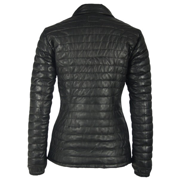 Geaca de Piele Naturala Dama Gipsy Neagra Airy LNBV W – IMBRACAMINTE — fotografia 2