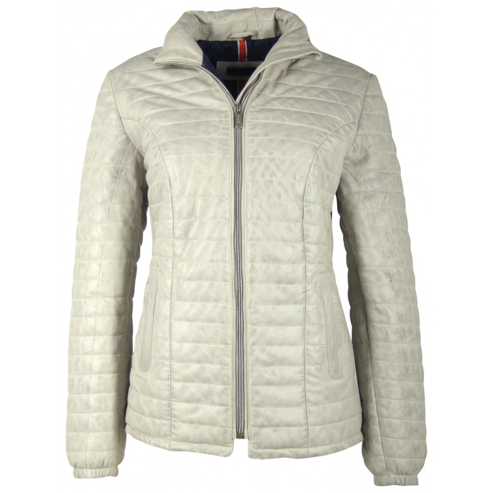 Geaca de Piele Naturala Dama Gipsy Alb Murdar Airy LNBV W Geaca de Piele Naturala Dama Gipsy Alb Murdar Airy LNBV W - readytowear.ro