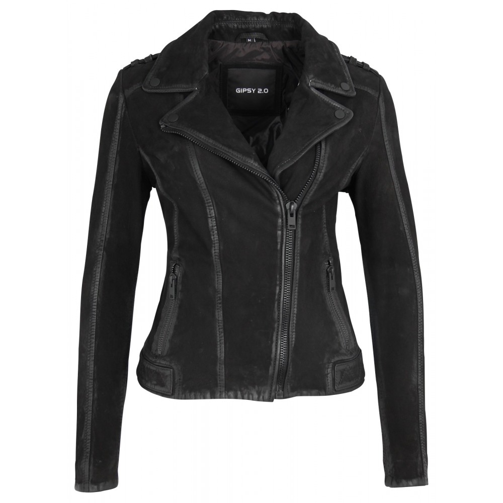 Geaca de Piele Naturala Dama Gipsy Neagra Alaia SF ZNUWV Geaca de Piele Naturala Dama Gipsy Neagra Alaia SF ZNUWV - readytowear