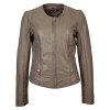 Geaca de Piele Naturala Dama Gipsy Gri Alea LASV Geaca de Piele Naturala Dama Gipsy Gri Alea LASV - readytowear