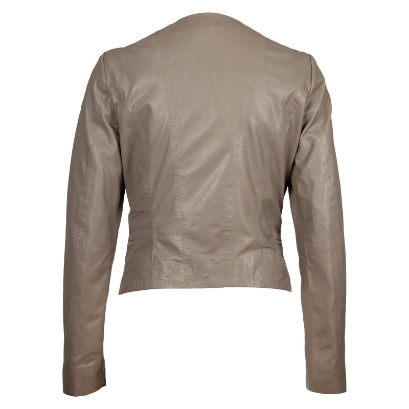 Geaca de Piele Naturala Dama Gipsy Gri Alea LASV – IMBRACAMINTE