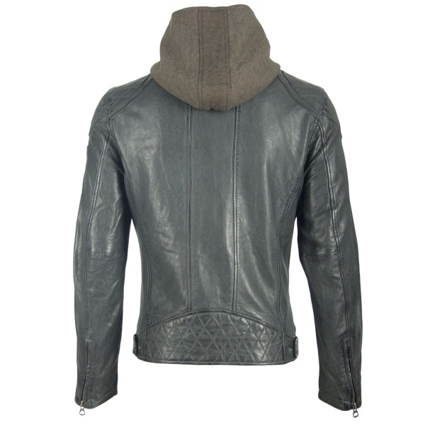 Geaca de Piele Naturala Barbati Gipsy Grafit Alek 2 S19 LABRIV – IMBRACAMINTE — fotografia 2