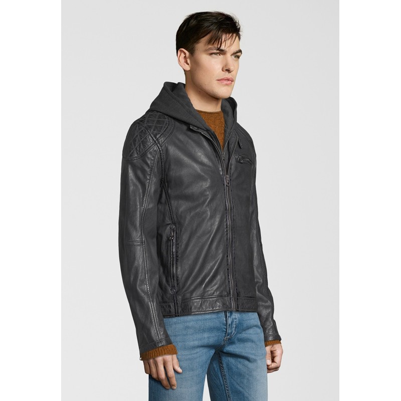 Geaca de Piele Naturala Barbati Gipsy Grafit Alek 2 S19 LABRIV – IMBRACAMINTE