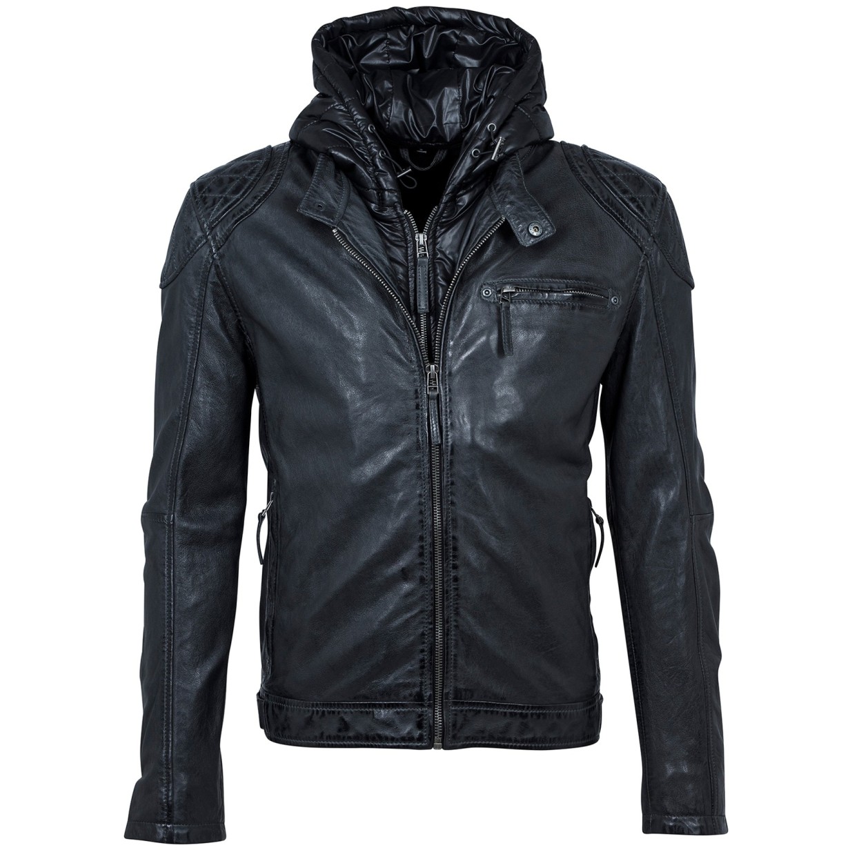 Geaca de Piele Naturala Barbati Gipsy Grafit Alek W18 LATRIV – IMBRACAMINTE