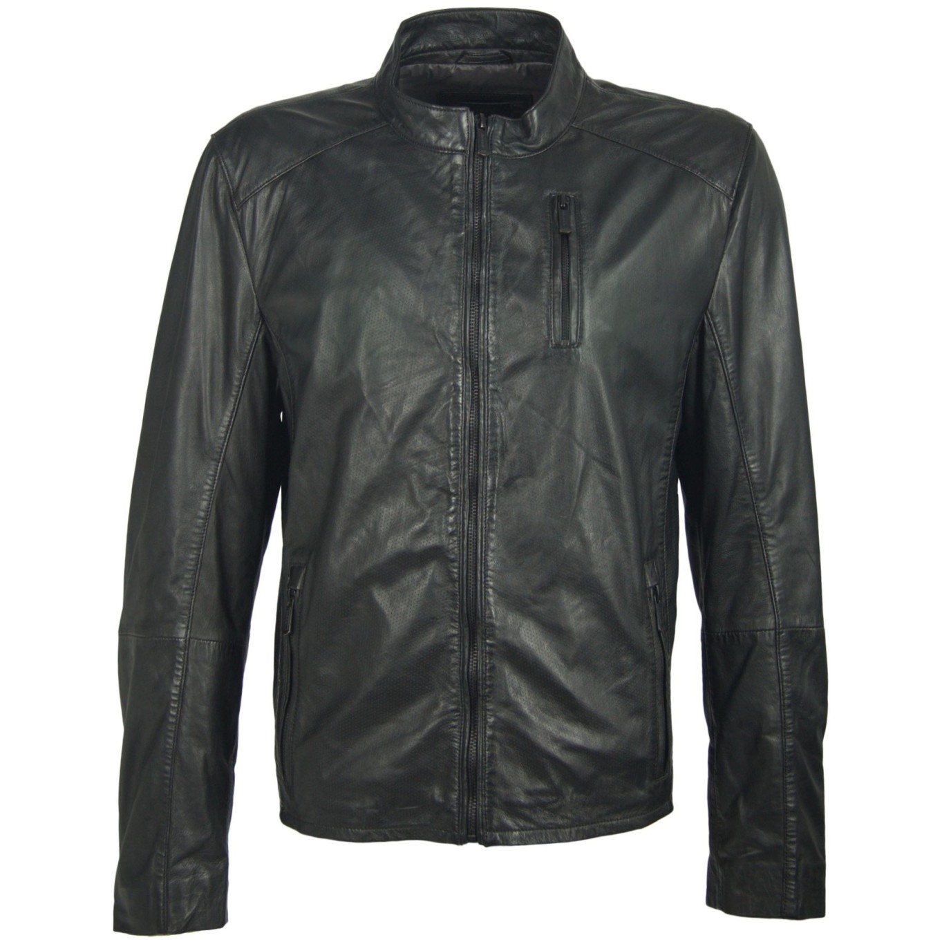 Geaca de Piele Naturala Barbati Gipsy Neagra Alex 2 LRPE – IMBRACAMINTE