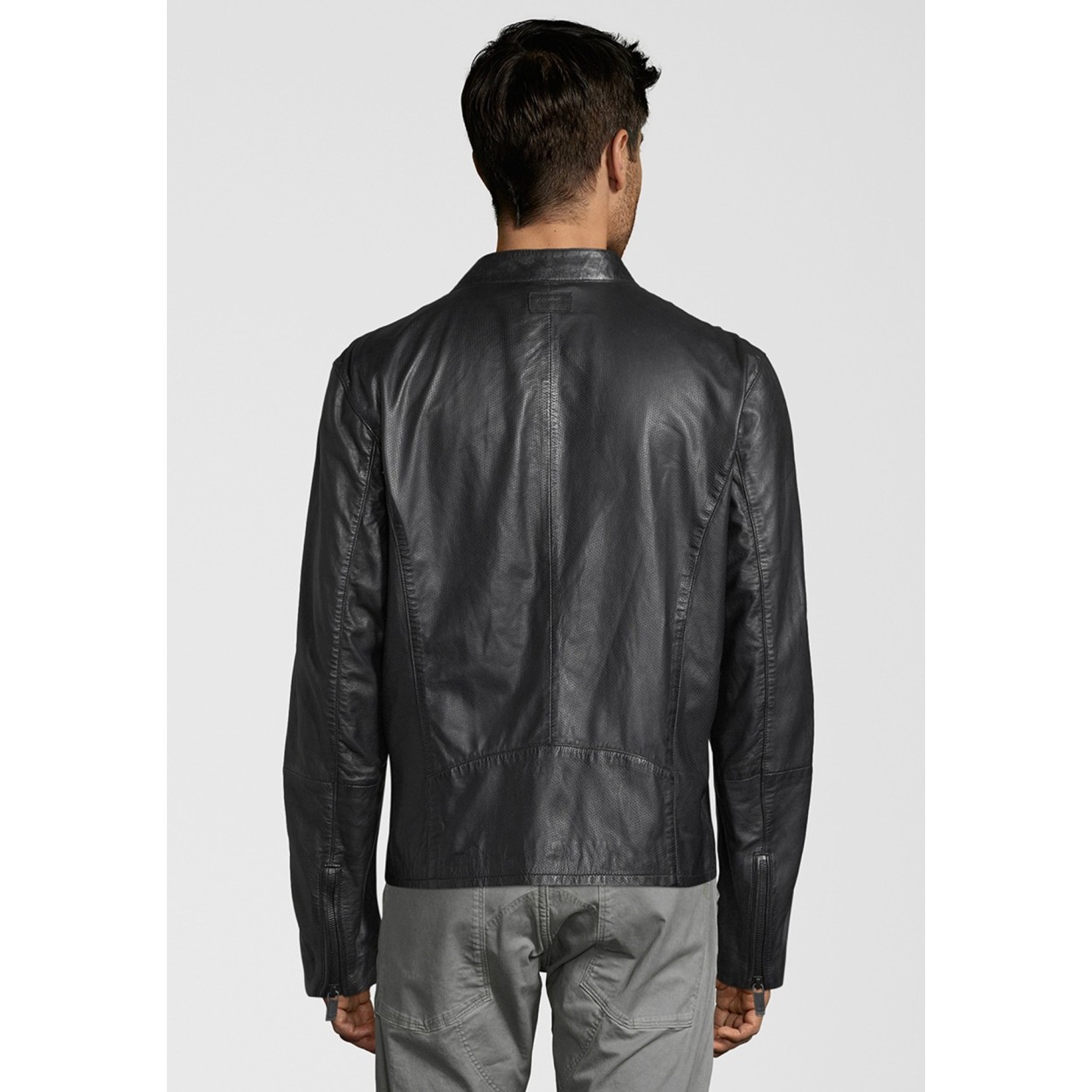 Geaca de Piele Naturala Barbati Gipsy Neagra Alex 2 LRPE – IMBRACAMINTE