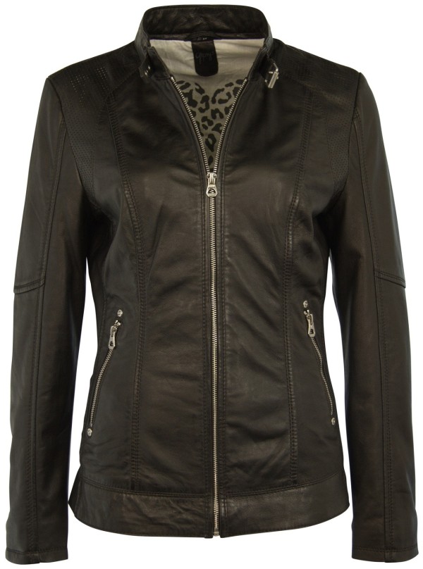 Geaca de Piele Naturala Dama Gipsy Neagra Allis LAPAV – IMBRACAMINTE — fotografia 1