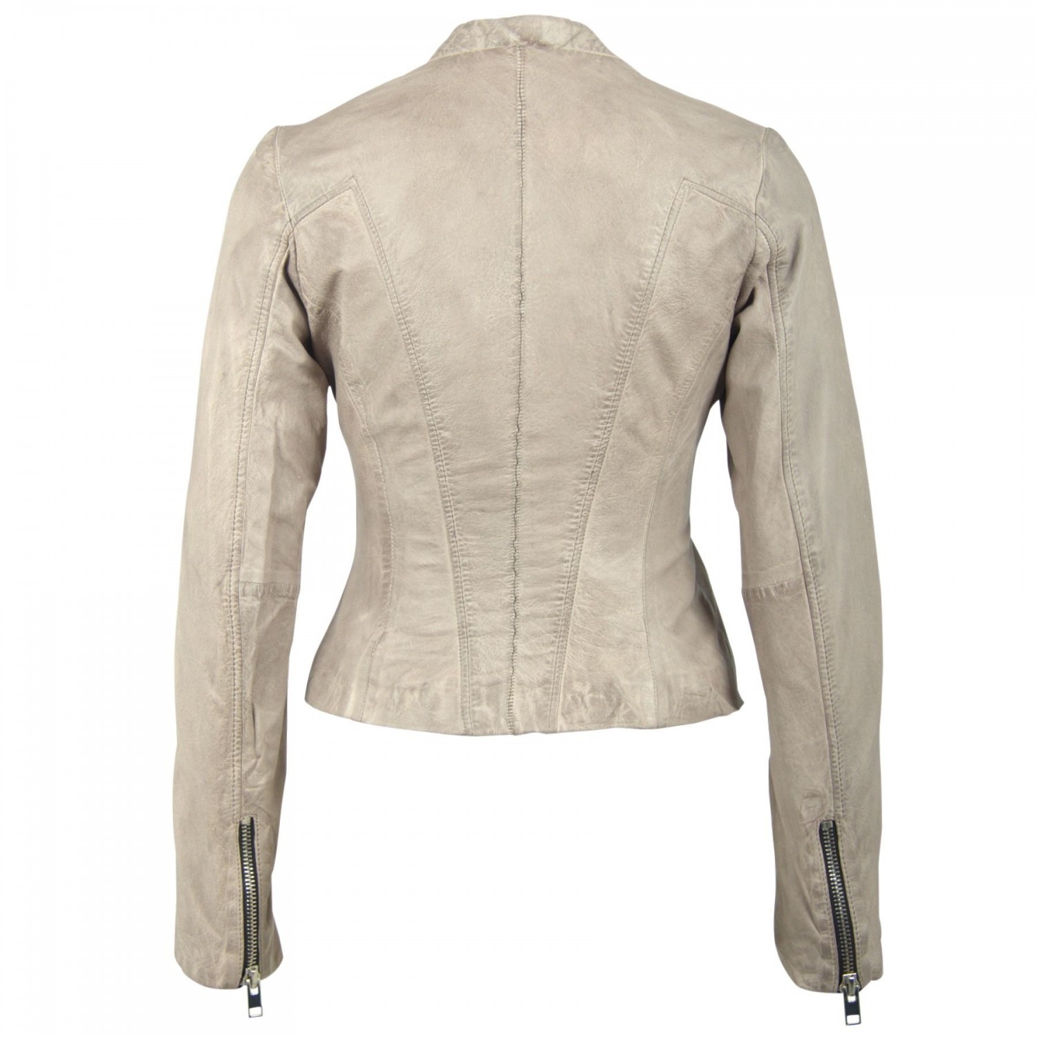 Geaca de Piele Naturala Dama Gipsy Gri Amara SF LATUV – IMBRACAMINTE