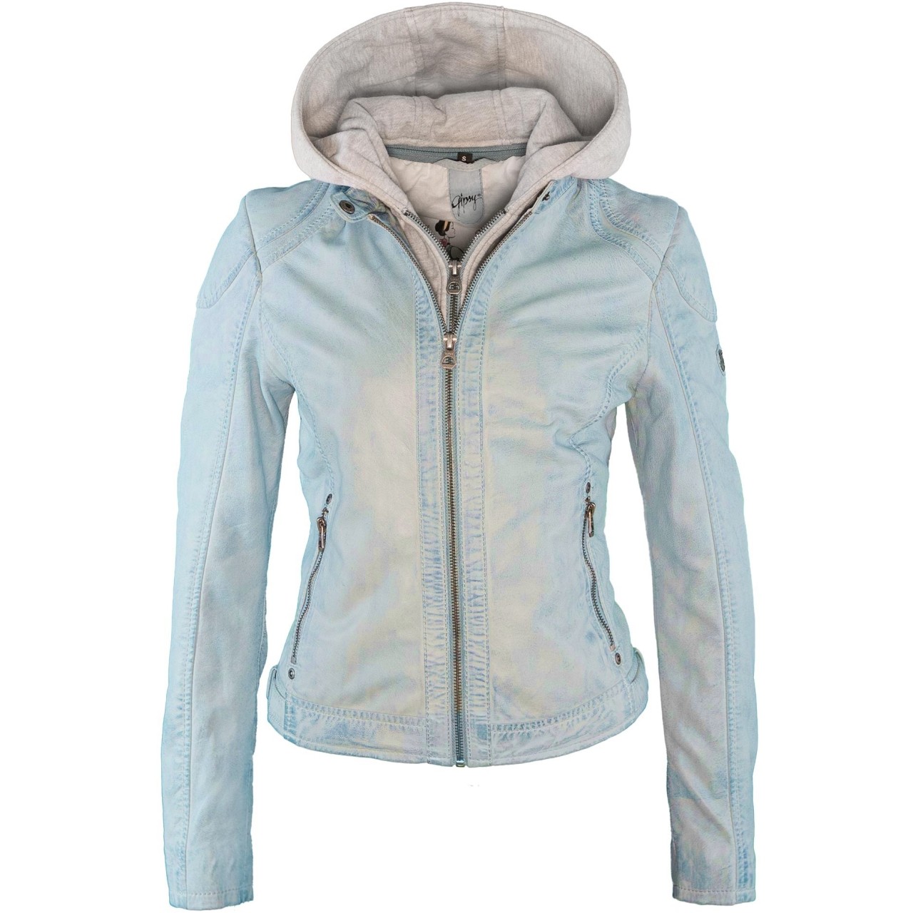 Geaca de Piele Naturala Dama Gipsy Bleu Angel LAMAS – IMBRACAMINTE