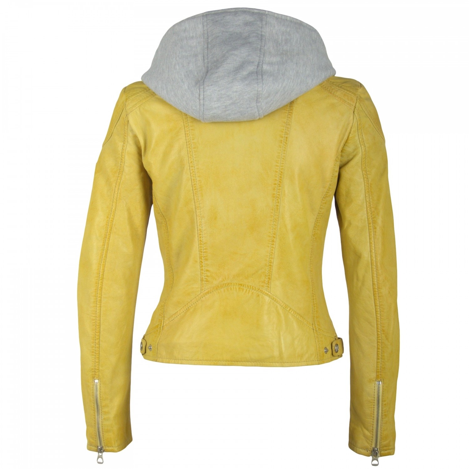 Geaca de Piele Naturala Dama Gipsy Galbena Angy LAMAS – IMBRACAMINTE