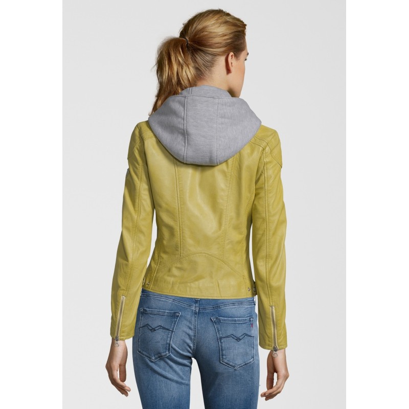 Geaca de Piele Naturala Dama Gipsy Galbena Angy LAMAS – IMBRACAMINTE