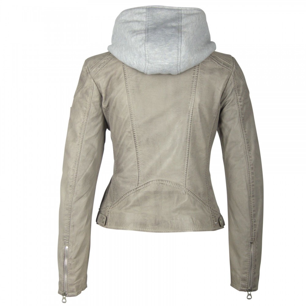 Geaca de Piele Naturala Dama Gipsy Gri Angy LAMAS Geaca de Piele Naturala Dama Gipsy Gri Angy LAMAS - readytowear.ro