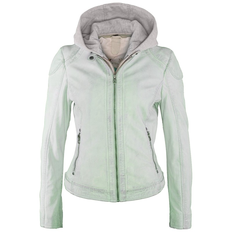 Geaca de Piele Naturala Dama Gipsy Verde Deschis Angy LAMAS – IMBRACAMINTE Geaca de Piele Naturala Dama Gipsy Verde Deschis Angy LAMAS – IMBRACAMINTE