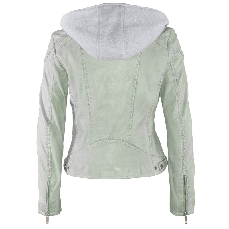 Geaca de Piele Naturala Dama Gipsy Verde Deschis Angy LAMAS – IMBRACAMINTE Geaca de Piele Naturala Dama Gipsy Verde Deschis Angy LAMAS – IMBRACAMINTE