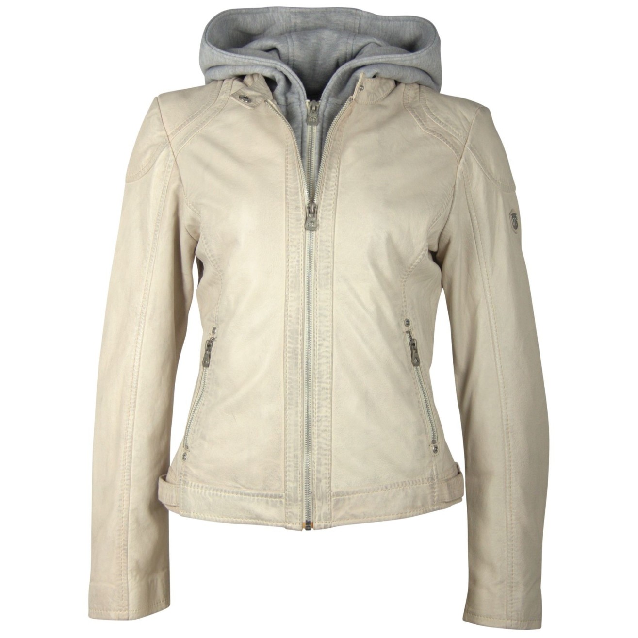 Geaca de Piele Naturala Dama Gipsy Bej Angy LAMAS – IMBRACAMINTE